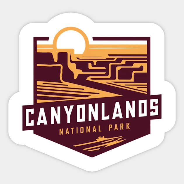 Canyonlands National Park Great Utah's Canyons Sticker by Perspektiva